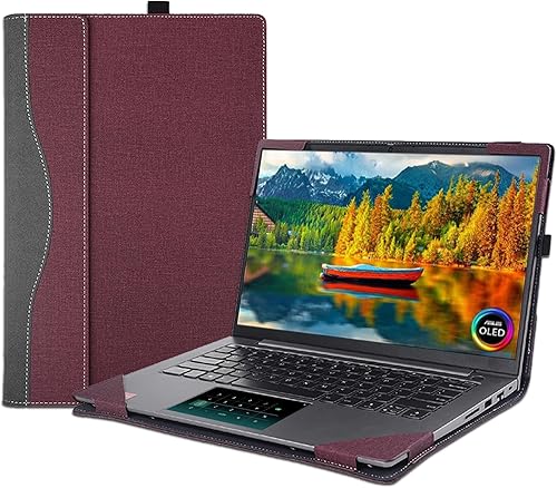 Funda protectora para portátil Asus Zenbook 14 OLED de 14 pulgadas, 14 OLED y 14 OLED y 14 abatibles, comprueba el modelo, funda protectora de piel