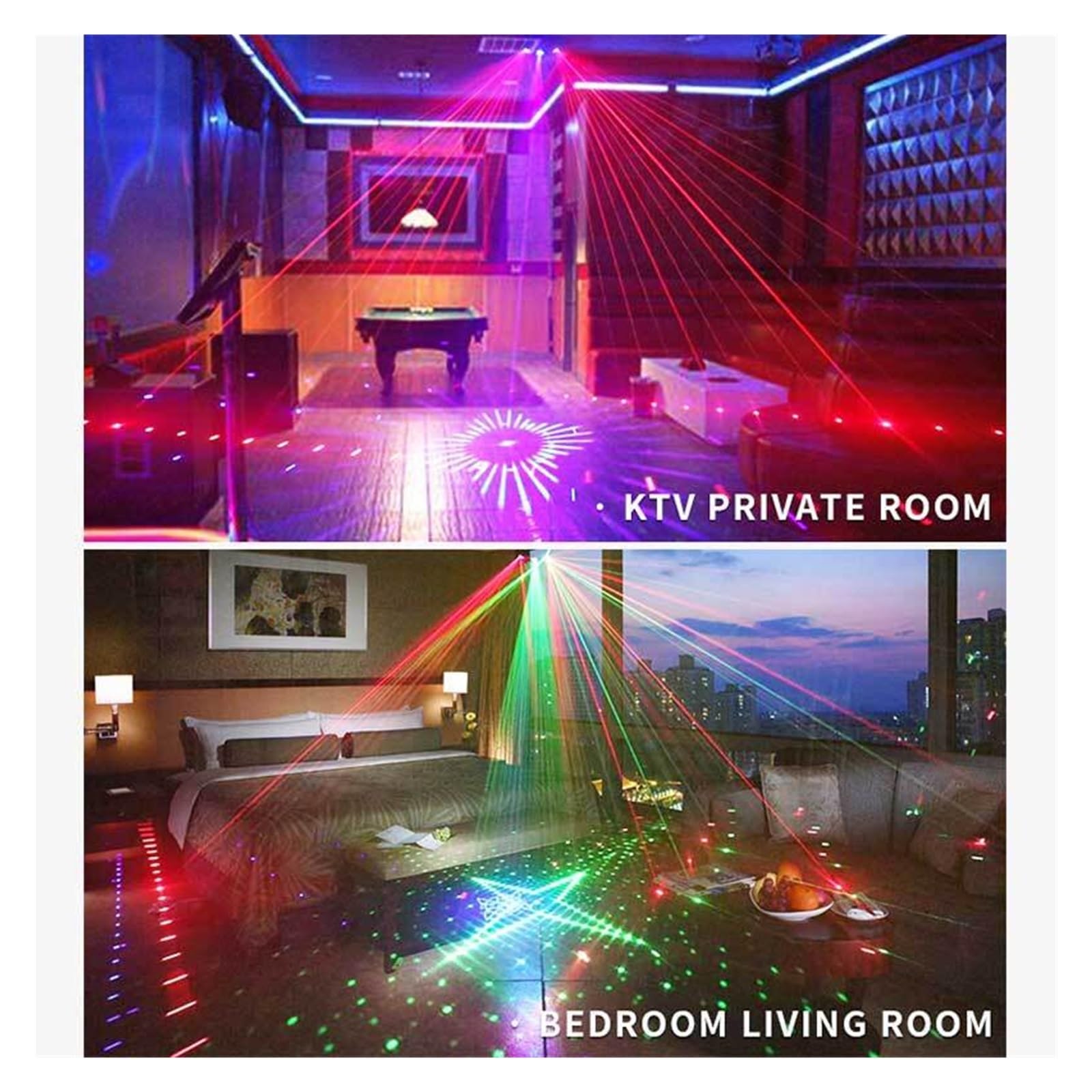 Oświetlenie Sceniczne, 9 otworów RGB DJ Disco projektor świetlny oświetlenie sceniczne oświetlenie LED muzyka kontrola dźwięku dla baru KTV do klubu na imprezę klub nocny