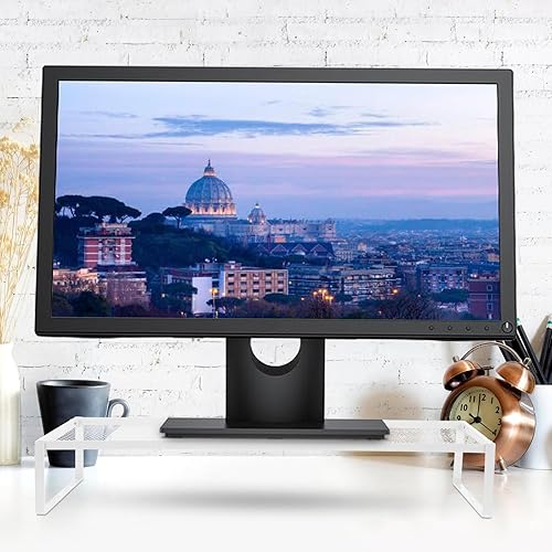 Miniatura 3 de Kisangel Soporte de escritorio resistente para monitor de computadora con superficie resistente a la abrasión, elevador compacto para computadora