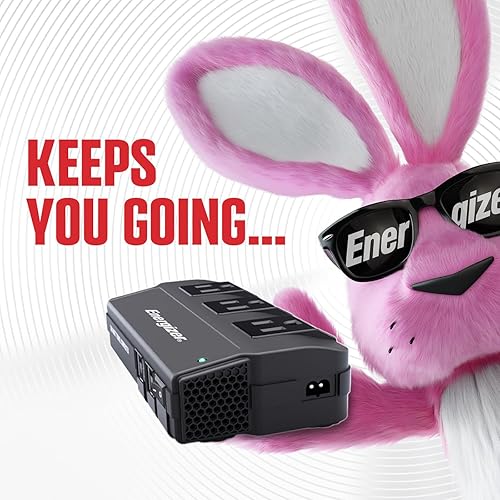 Miniatura 8 de Energizer Inversor de corriente de 200 W, inversor de onda sinusoidal modificada para automóvil de 12 V a 110 V CC a CA con enchufe para encendedor