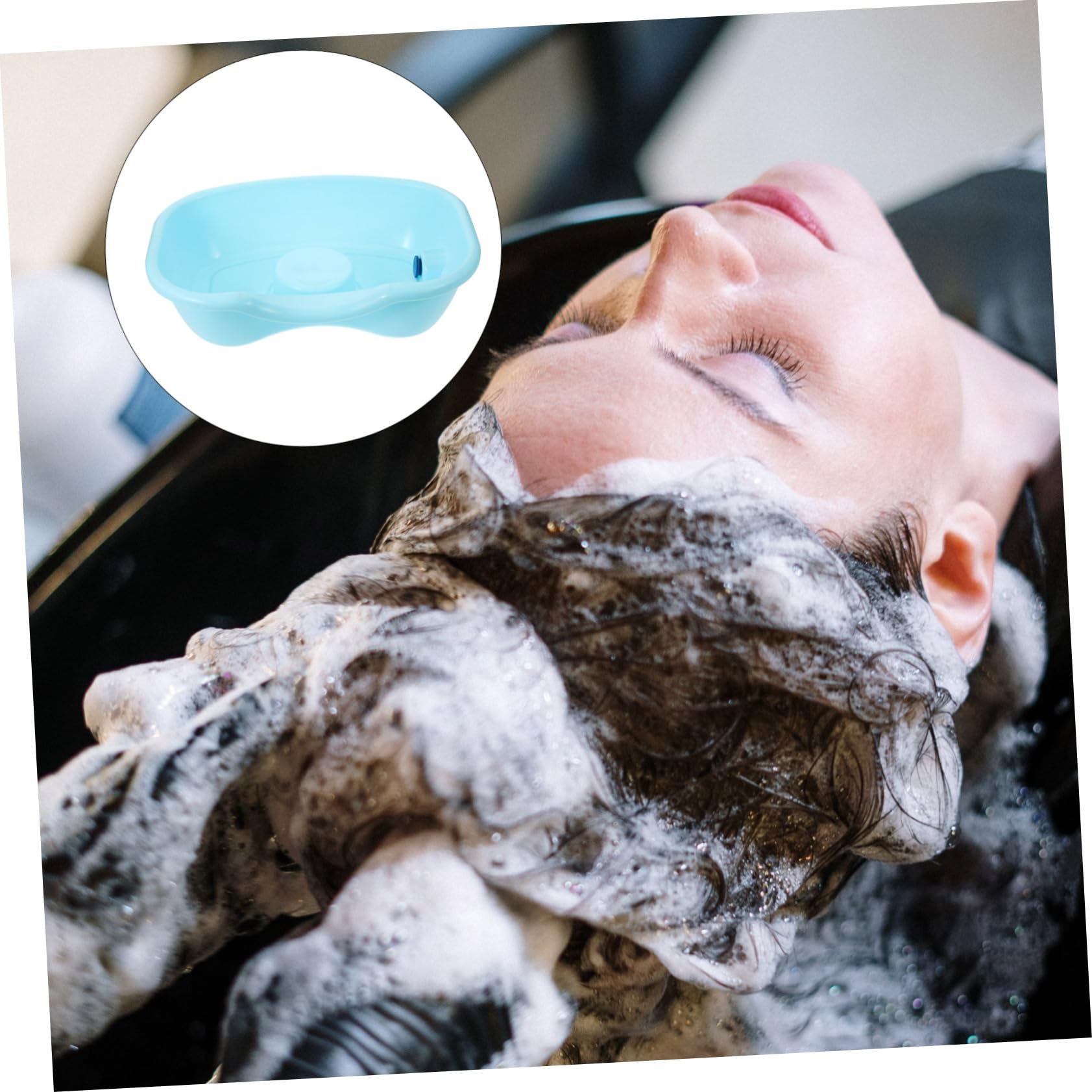 Didiseaon 1 Set Shampoo Hair Washing Tray Bed Wash Basin Hairdressing Basin Hair Washing Basin for Bedridden Hair Washing Sink Bedside Hair Washing Basin Flat Wash Basin Plastic