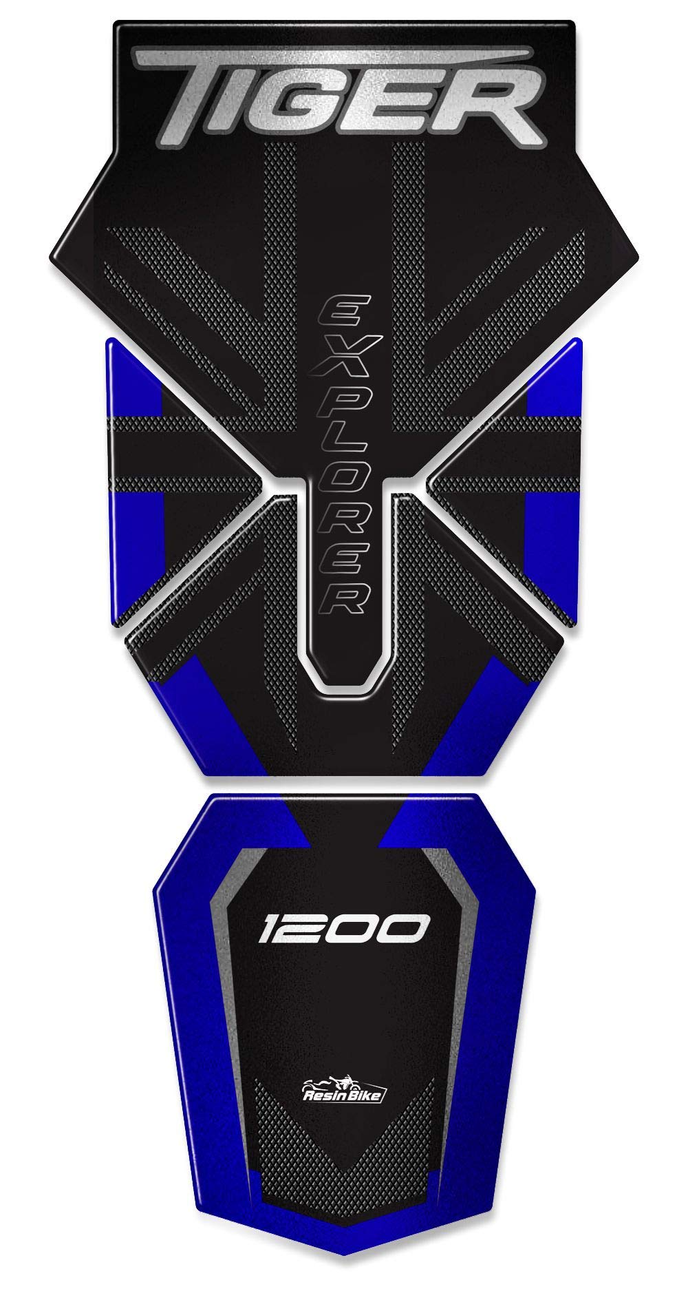 Adesivi 3D compatibili con Triumph Tiger 1200 2011-2015 Blu