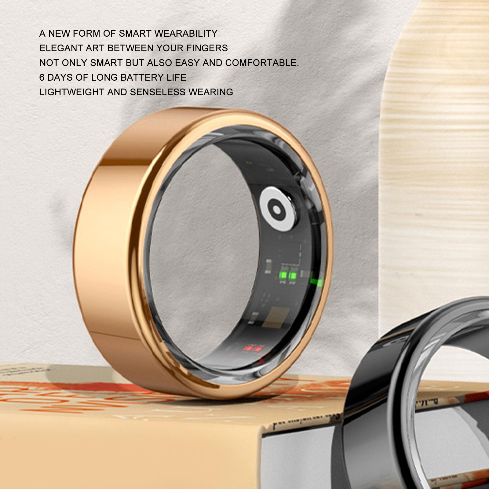 Bague Intelligente, Apparence Exquise, Bague de Suivi de Fitness, Large Application, Durable pour la Course (20)