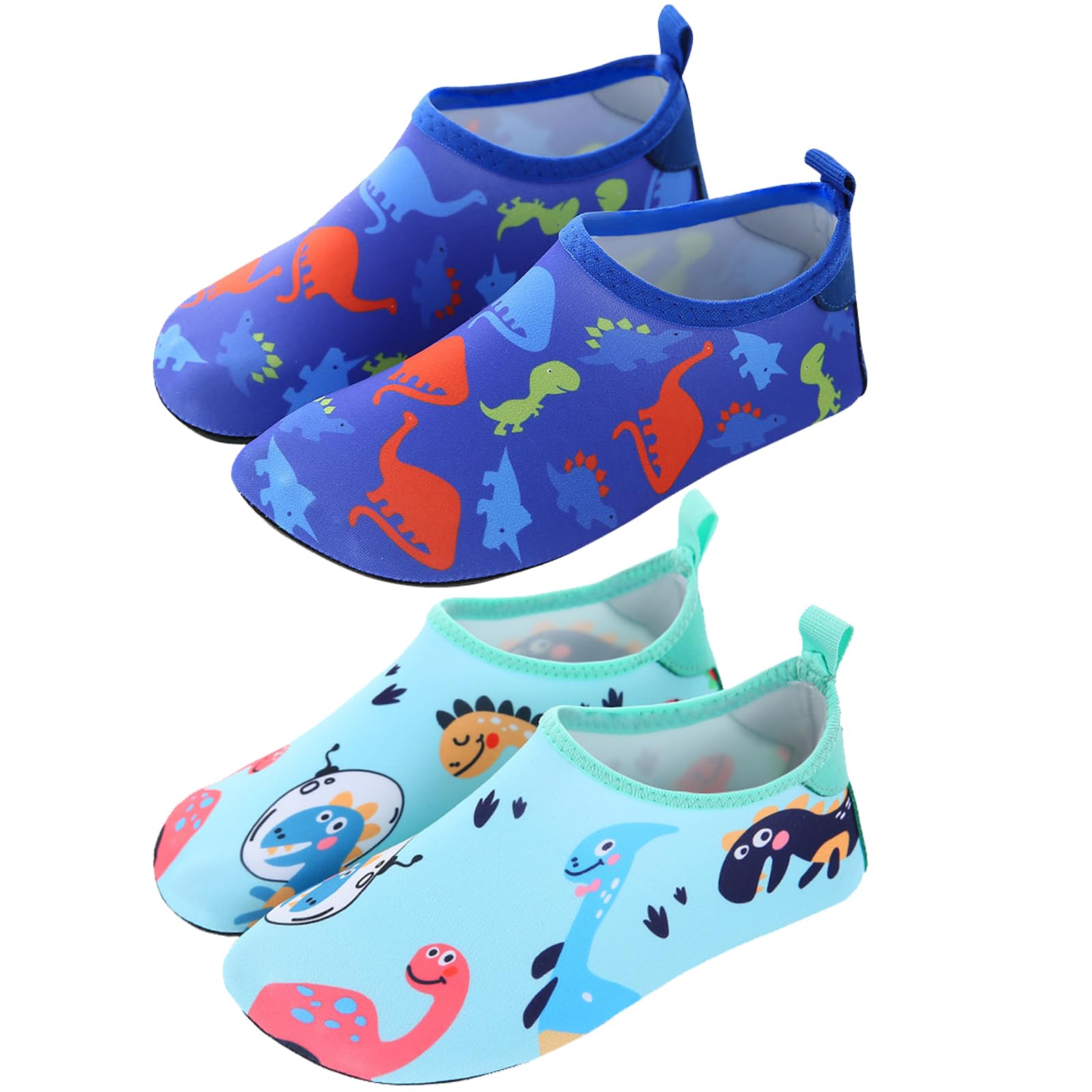TYXHXTF Escarpines Niño Niña, Zapatos de Playa para Niños Pequeños, Calcetines Acuáticos Descalzos Antideslizantes para Piscina y Playa, Barefoot Calzado Aqua Surf Buceo Yoga(8/8.5UK)