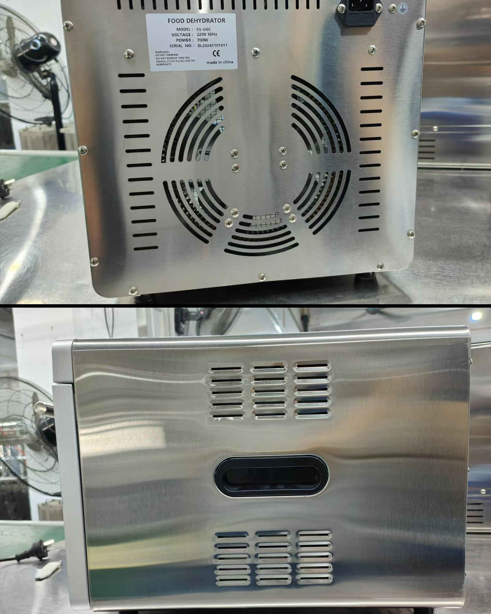 Essiccatore Per Frutta, Timer Digitale Regolabile E Controllo Della Temperatura | Essiccatore Per Carne Secca, Erbe, Carne, Manzo, Frutta E Verdure Essiccate,6Tray-220V