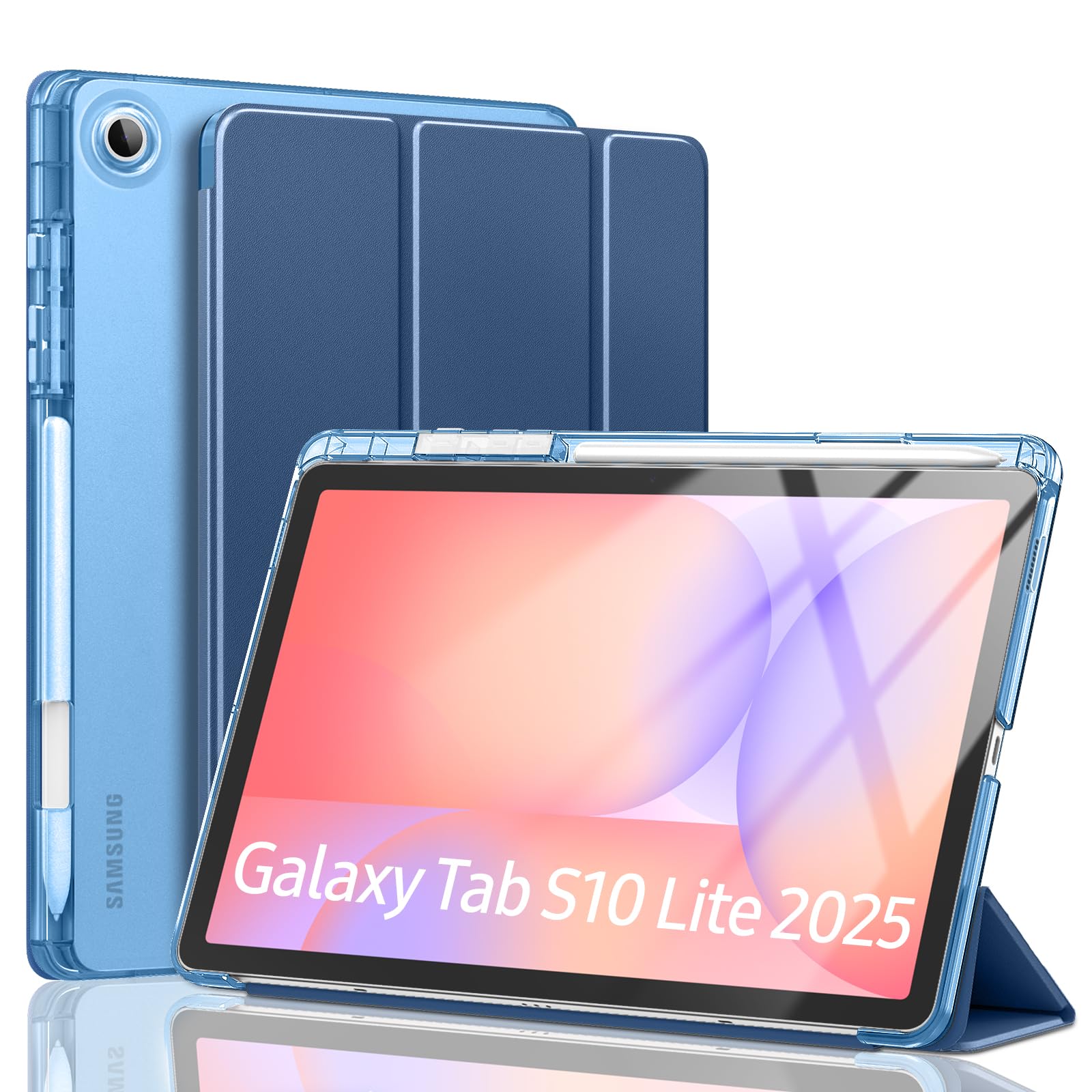 MoKo Case for Samsung Galaxy Tab S10 Lite 10.9 Inch 2025, Navy Blue