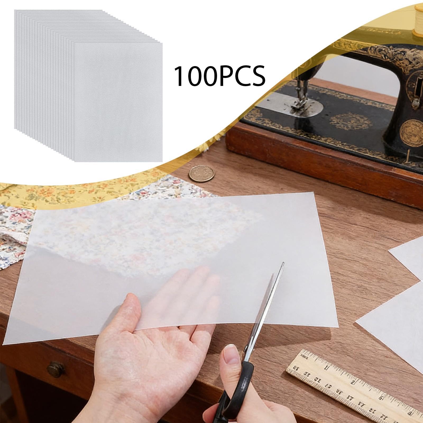 100 Blatt Gefrierpapier für DIY Projekte, Applikationen, Stall, 30 cm X 21 cm