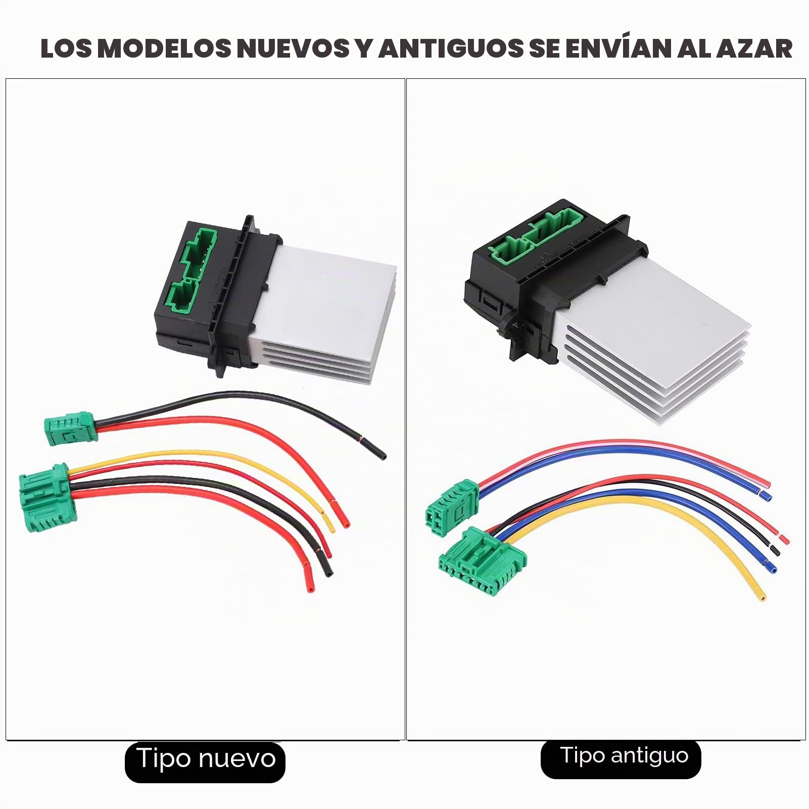 Resistencia del ventilador del ventilador del motor del calentador con mazo de cables para /C3/C2, para 207/406/607/1007, para Scenic I/II.6441L2 7701048390 7701207718
