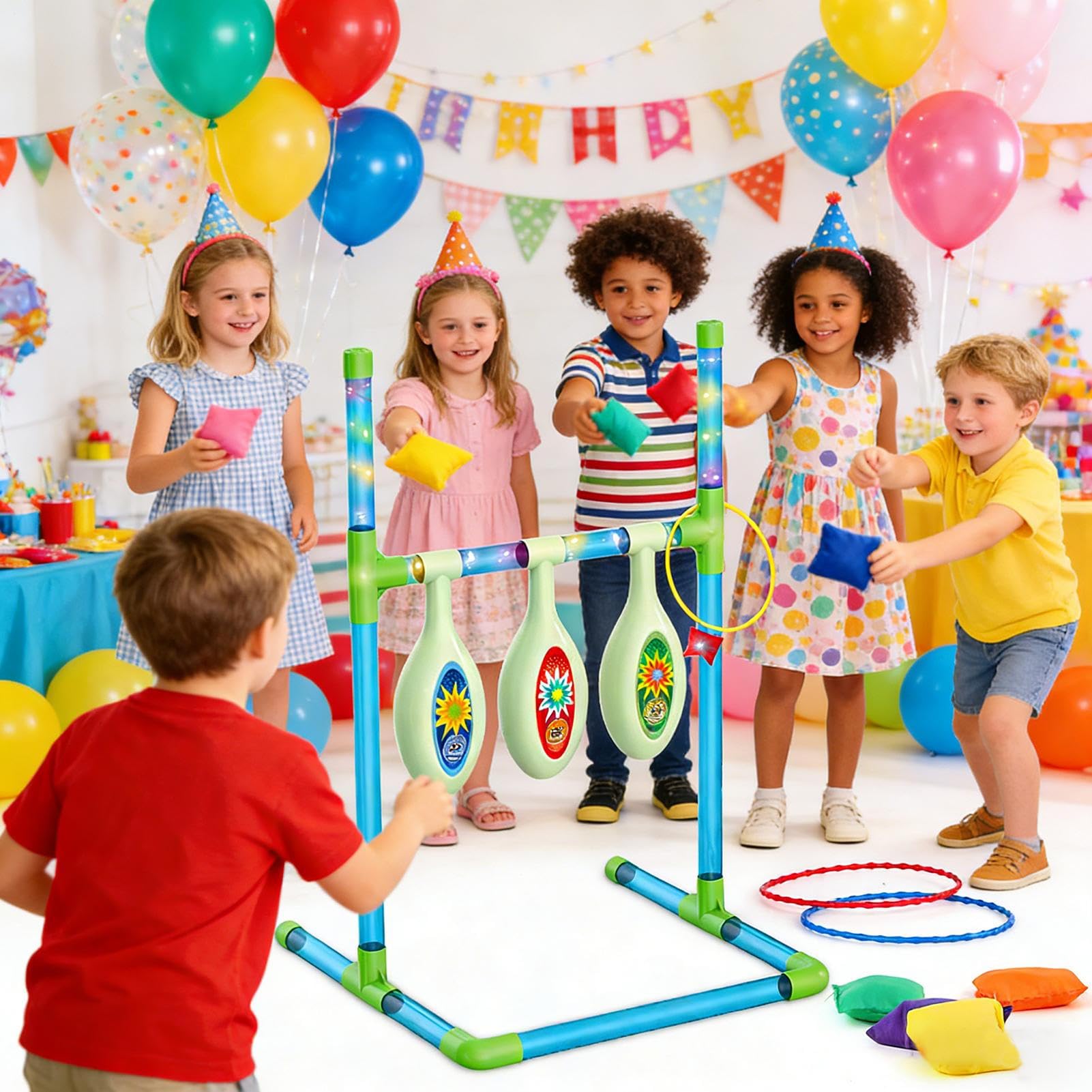 Wurfspiel – Komplettes Aufbewahrungs-Set – Wurfsäcke für Kinder | für Outdoor, Hof, Garten, Park, Sport, Party, Erwachsene, Jungen und Mädchen