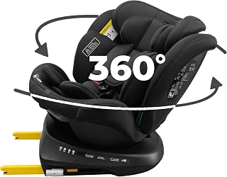 KidsZone Seggiolino Auto 0-36 kg Isofix Girevole Gruppo 0/1/2/3, 40-150 cm