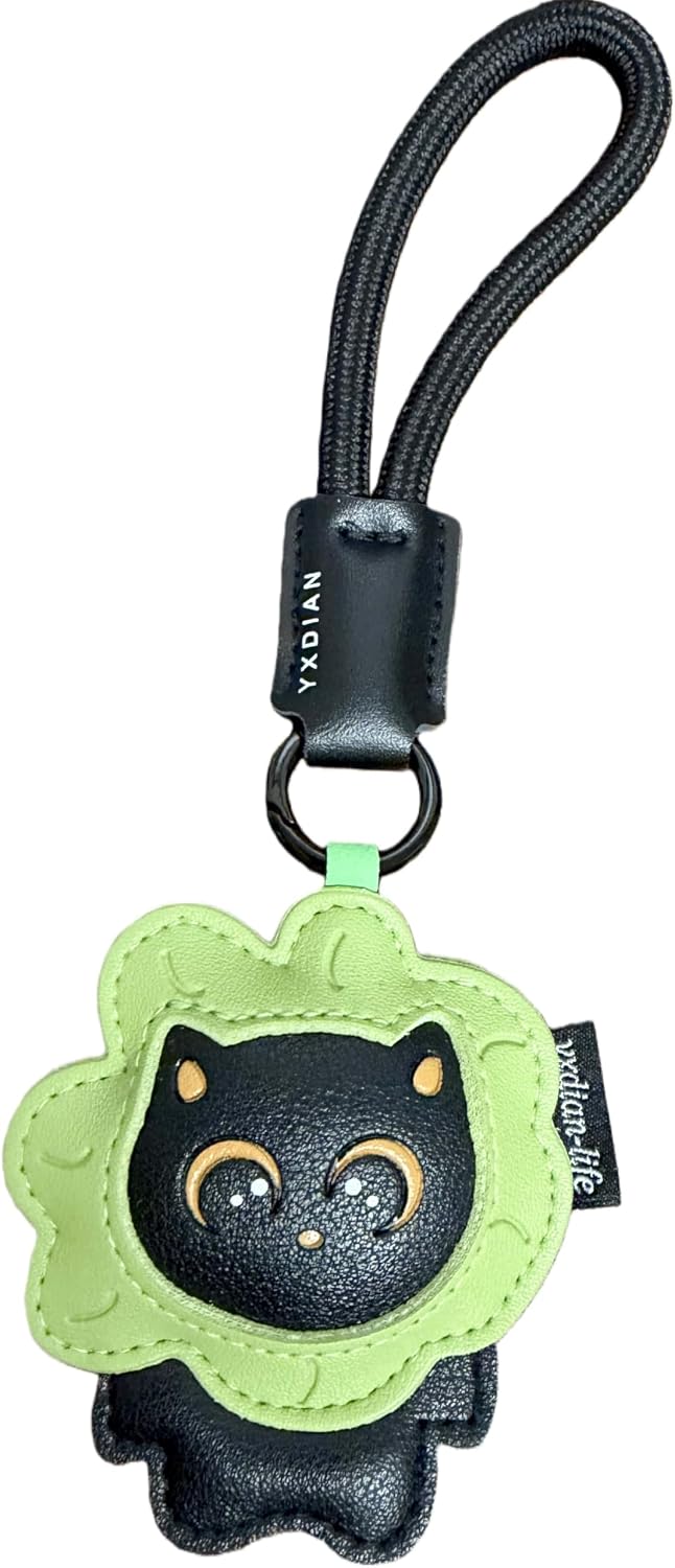 MC Fashion PU Leather Animal Pet Bag Charm - Cute 3D Cat/Dog Keychain for Keys, Purse, Backpacks