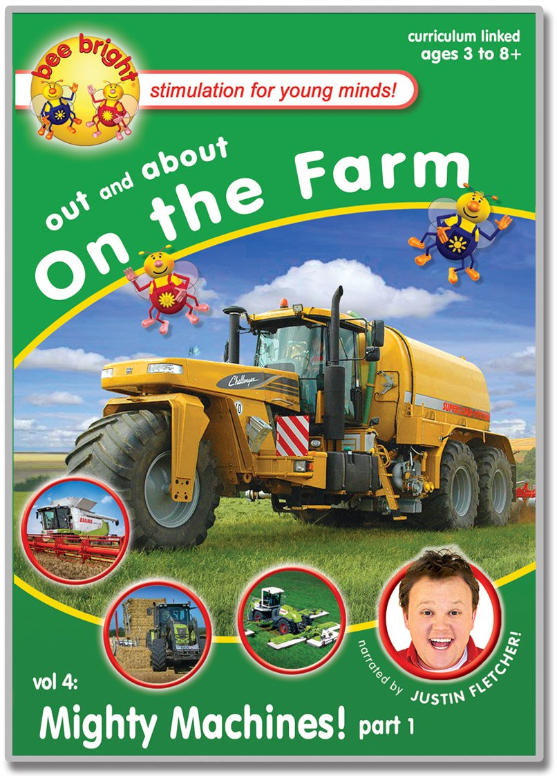 bee bright - Out & About on the Farm - Mighty Machines! - Justin Fletcher