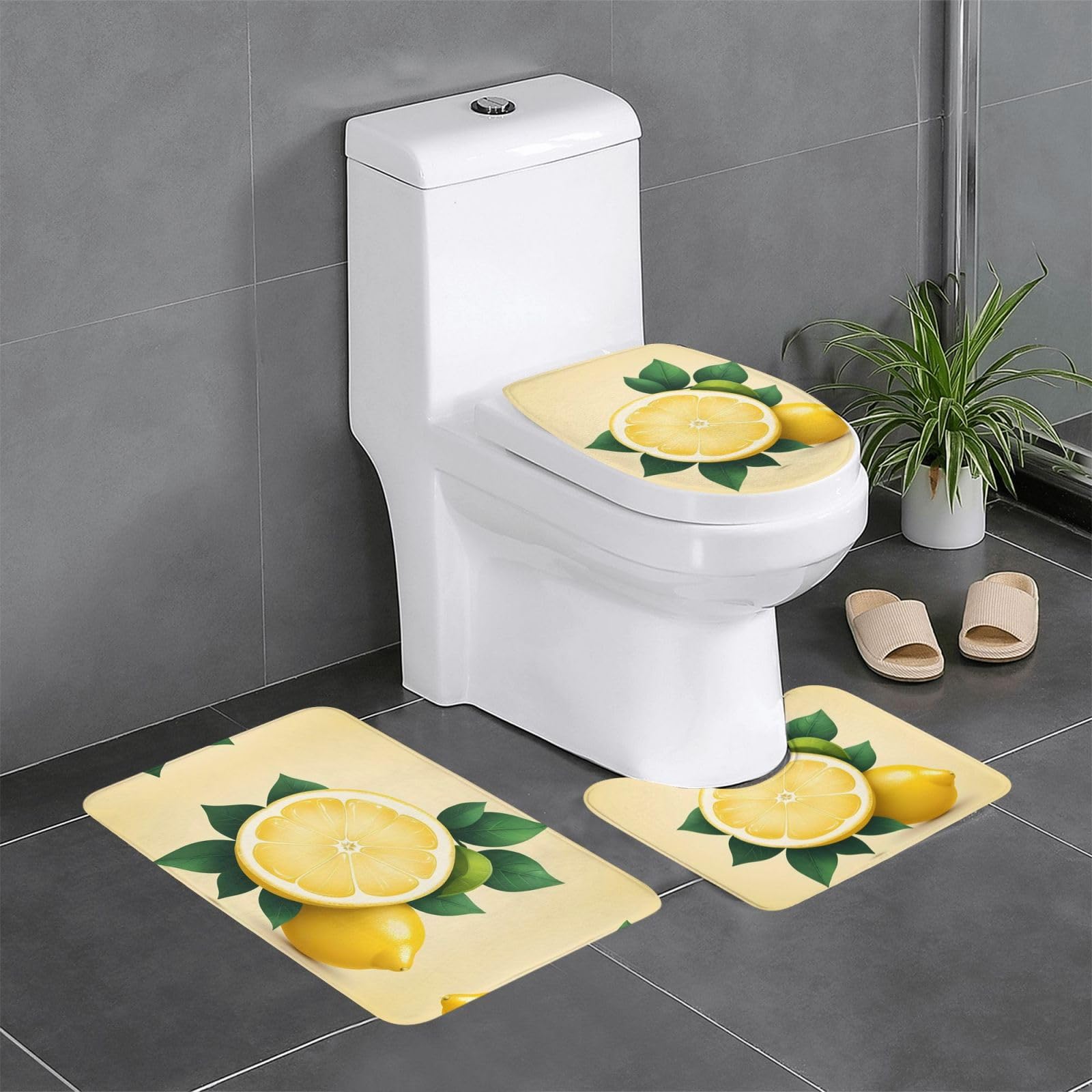 Tapis de sol épais et absorbants en flanelle avec envers antidérapant sécurisé