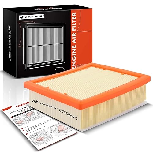 A-Premium Engine Air Filter Compatible with Fiat 500X & Jeep Compass, Renegade & Ram ProMaster City, 2015-2022, 1.4L 2.4L, Flexible Panel, Replace# 68247339AA