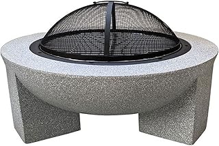 Fire Pit Outdoor Wood-Burning fire Pit, 30-inch Round Villa Courtyard fire Pit, Used for Outdoor Cooking and Barbecue