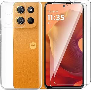 Cover + 2 Vetri Temperati Per Blackview A52: Custodia Silicone Trasparente Morbida E Pellicola HD