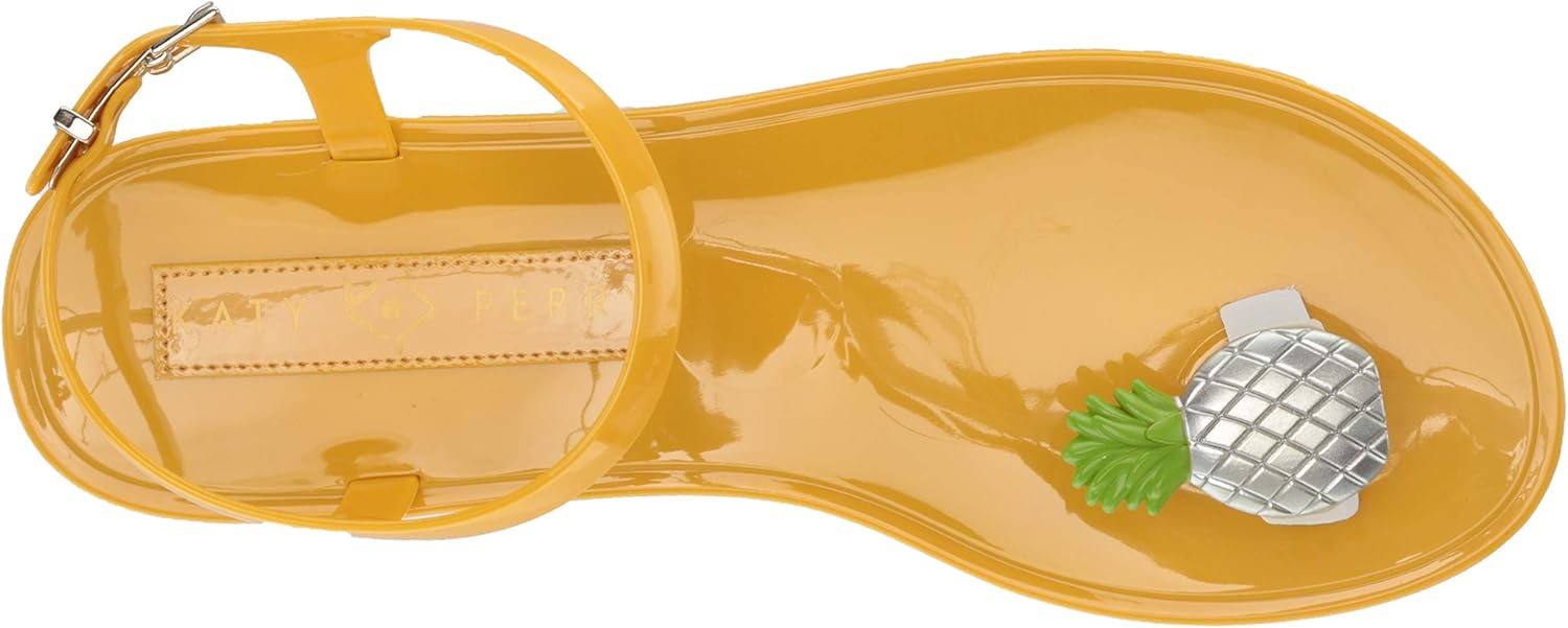 Katy Perry Women's The Geli Flat Sandal 11 Metallic Pineapple