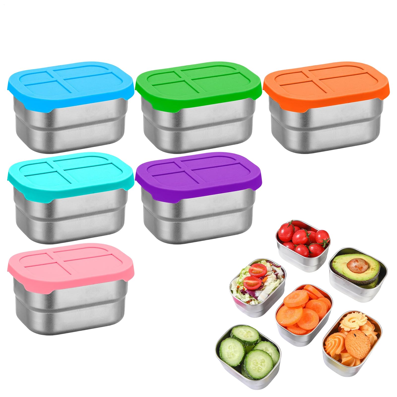 Petite boîte alimentaire réutilisable 240 ml contre le gaspillage des goûters d'école