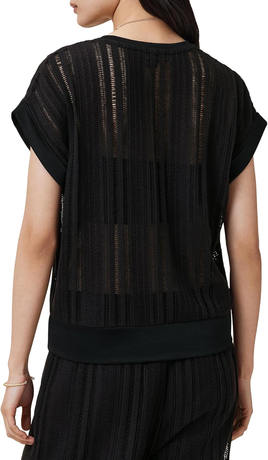 Allsaints Womens Giana Crochet Tank - Image 3