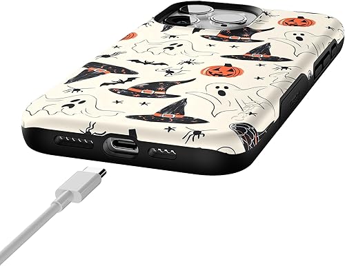 Vista 1008 de Casely Funda para iPhone 15 Pro Max Jardín Secreto Flores mixtas Funda atrevida Compatible con MagSafe y botón de acción Secret Garden
