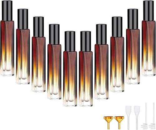 Segbeauty Atomizador de Perfume Mini de 10ML (0.34 fl oz), 2pcs 5pcs Botella de Perfume de Viaje Vacía Recargable, Dispensador de Colonia Portátil