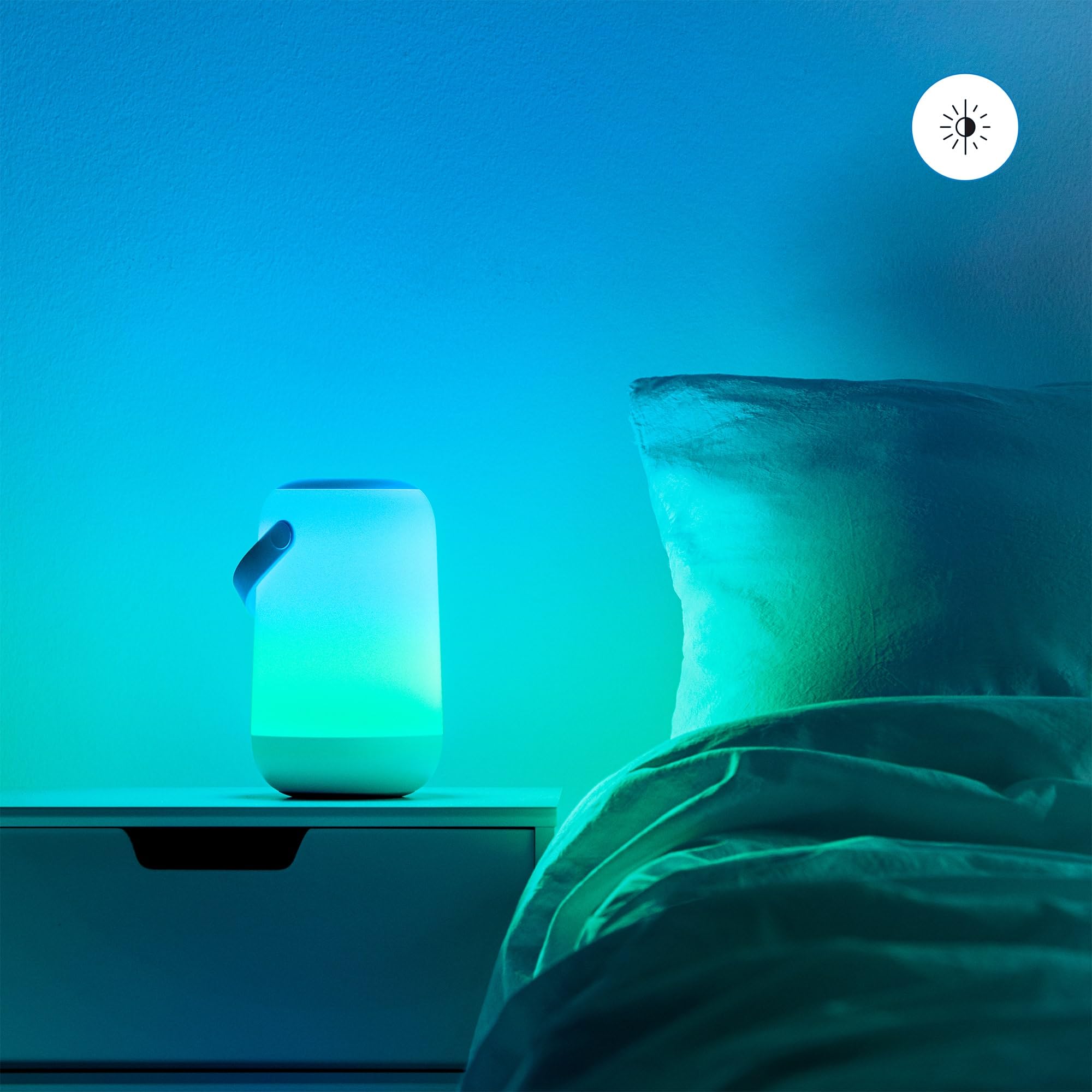 WiZ Luminaire Connecté True Portable, lampe portable Wi-Fi, couleur, fonctionne avec Alexa, Google Assistant et Apple HomeKit