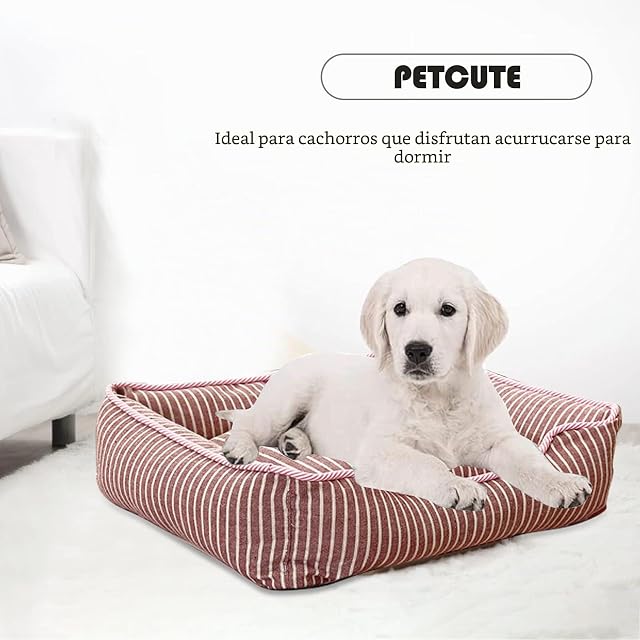 Foto 6 de 6 de PETCUTE Cama Gato y Perros Pequeños,Camas para Perros,Ortopédica Cama para Perros de Espuma Viscoelástica…