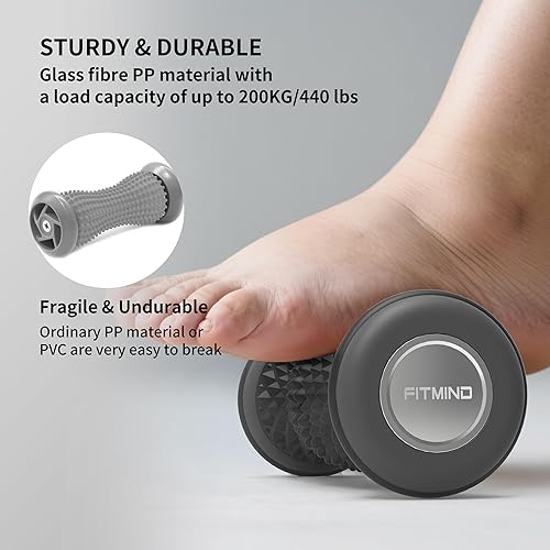 Miniatura 4 de Masajeador de pies para fascitis plantar, alivio del dolor de arco y talón, portátil y silencioso, herramienta de rodillo masajeador de pies de