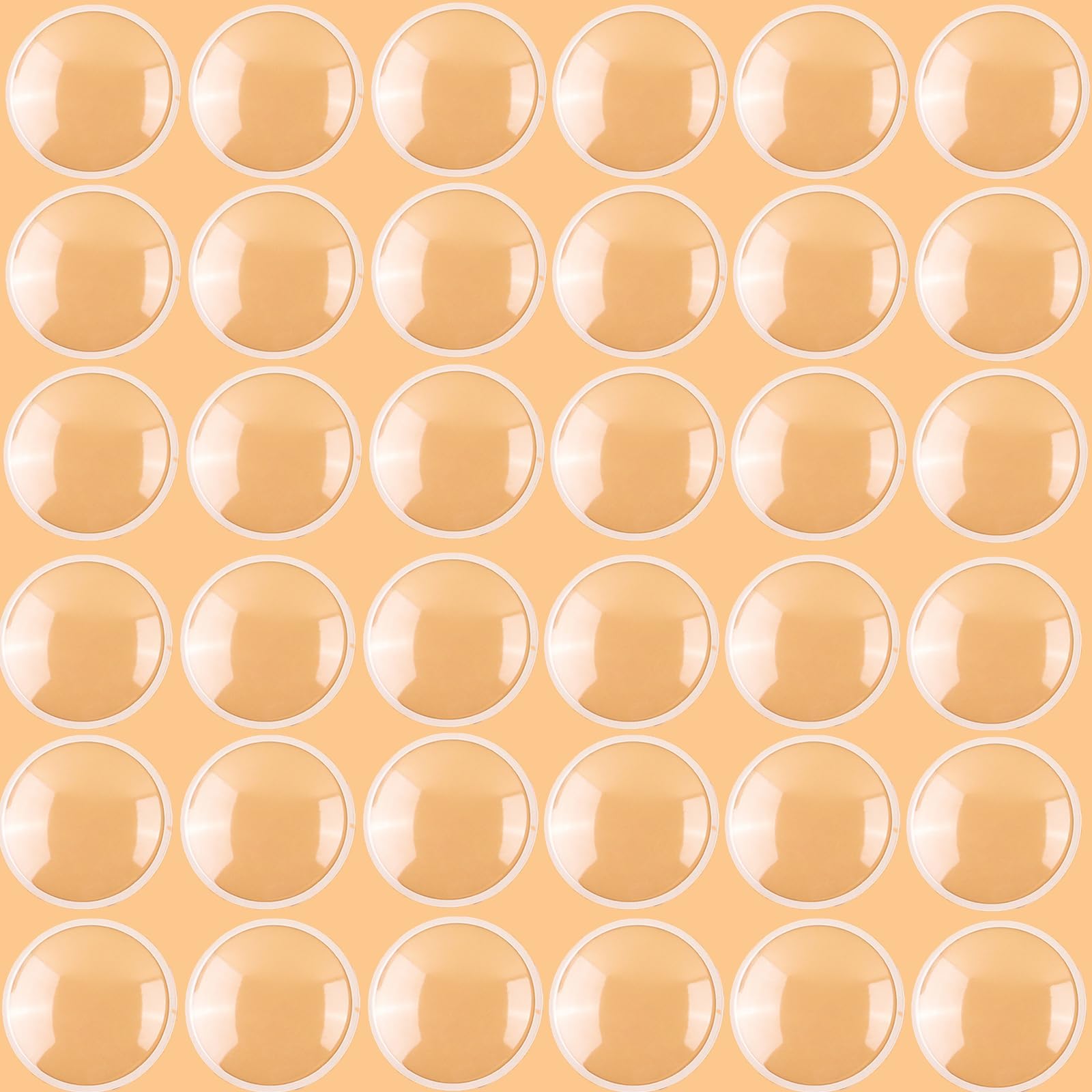100 Pcs 2" Clear Plastic Dome for Crafts, Half Ball Adhesive Circle Plastic Transparent Dimensional Blister Puffy Shaker Covers for Adding Dimension and Shine to Shaker Card Making Supplies