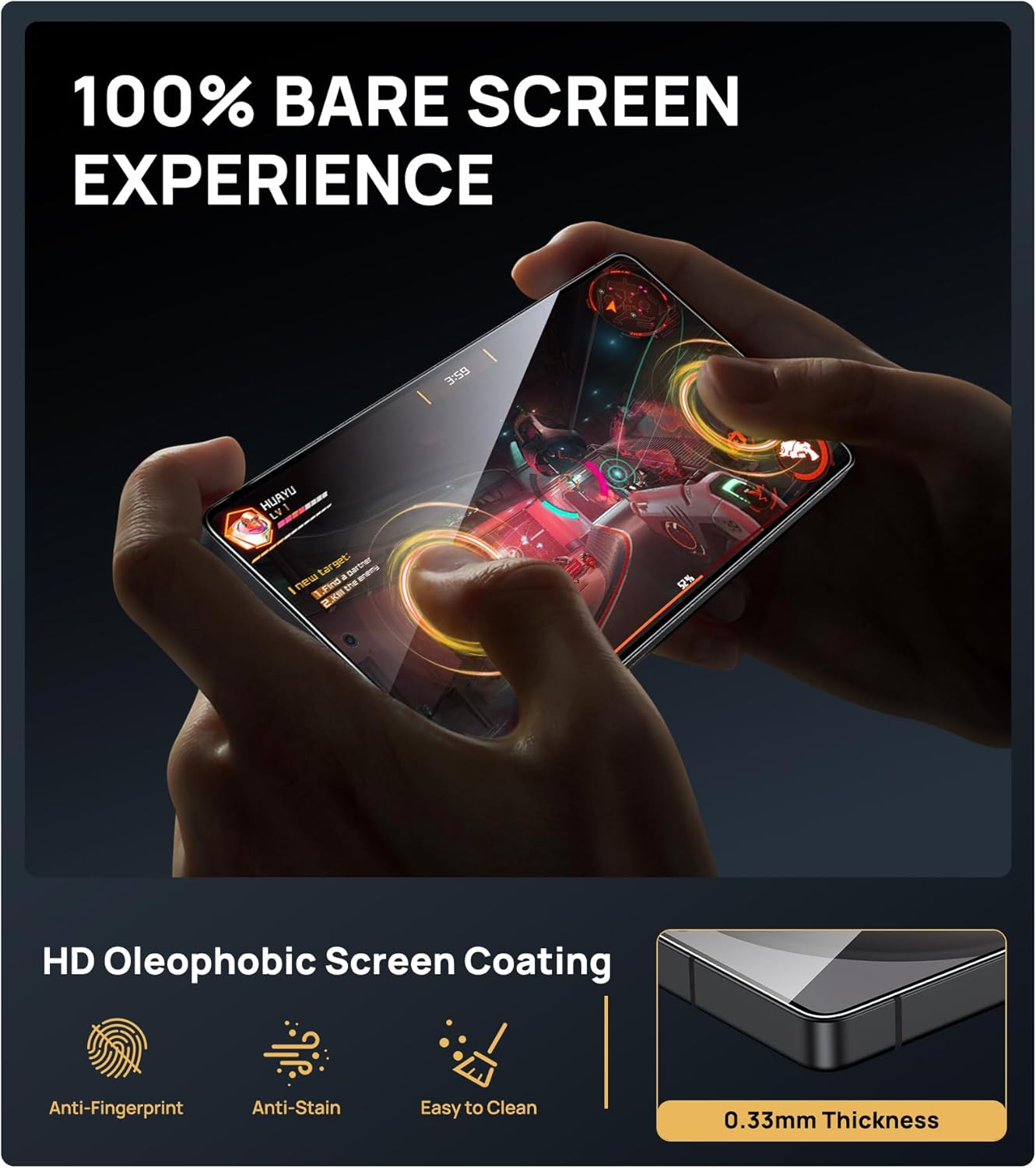 SSLOTSCASE for Samsung Galaxy S26 Ultra Case with Credit Card Holder & Stand & Slide Lens Cover, Screen Protector [2 Pack] [9H Hardness] Military Grade Shatterproof