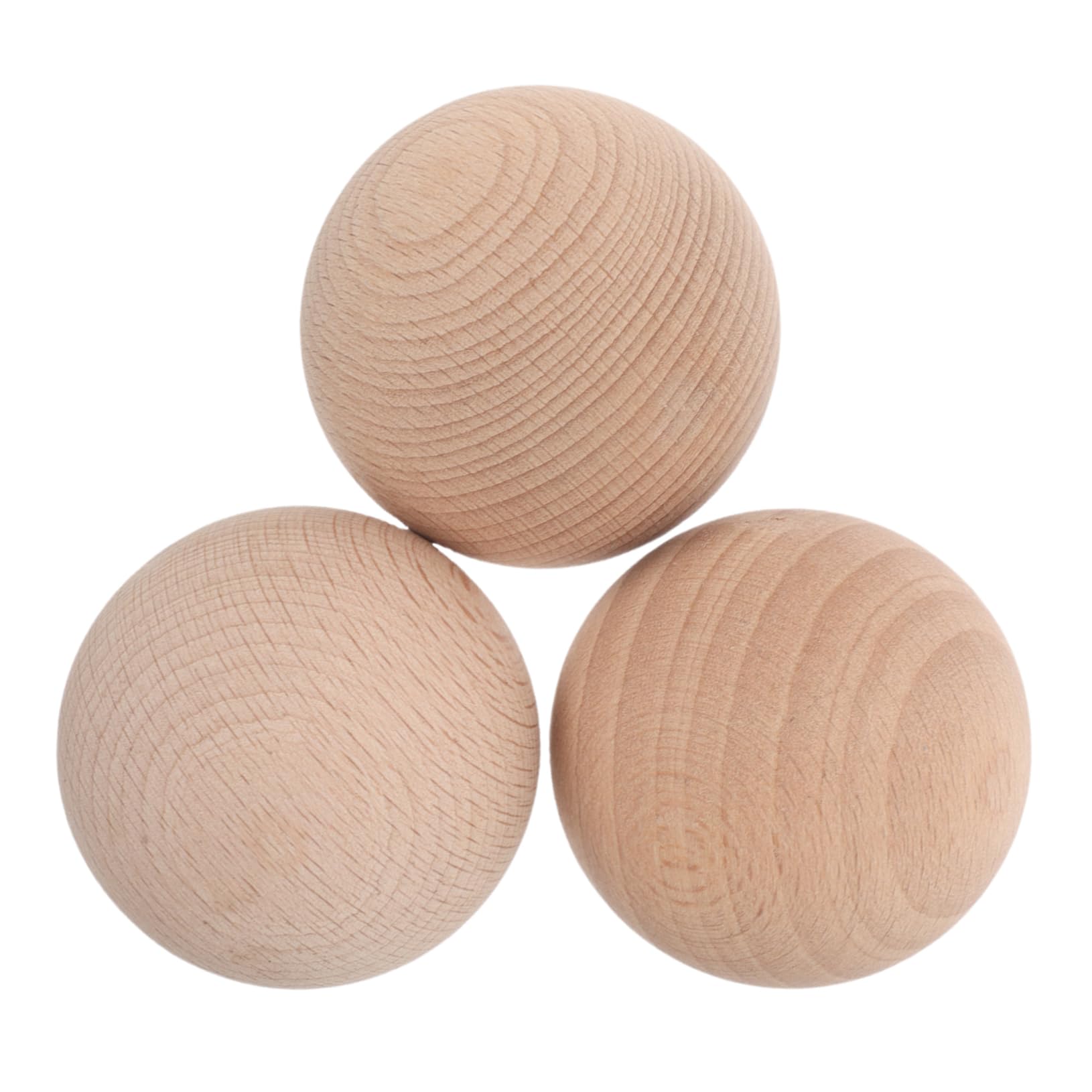 HONMEET Boys and Girls Outdoor Fun: Golf Ball Set Includes 3 Wooden Balls for Bocce Mini Golf and Sports Play