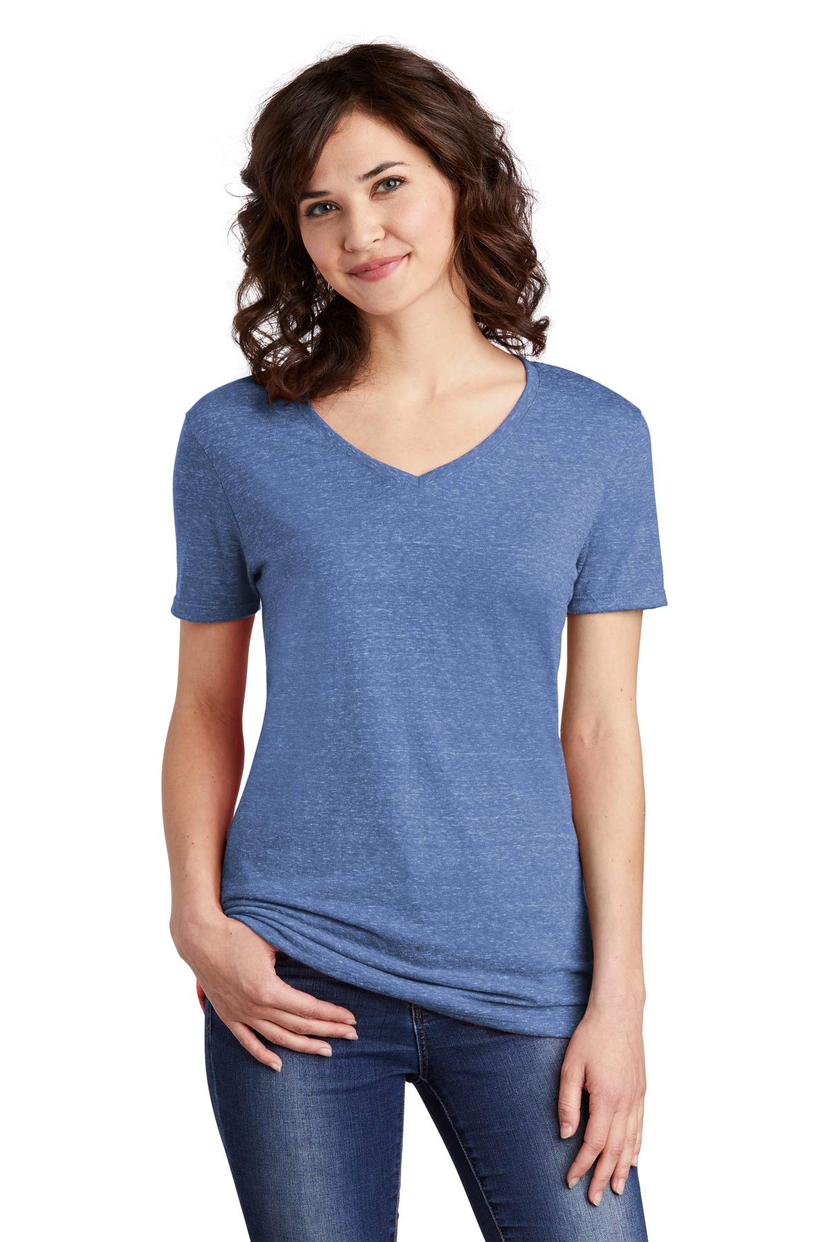 Women`s Snow Heather Jersey V-Neck