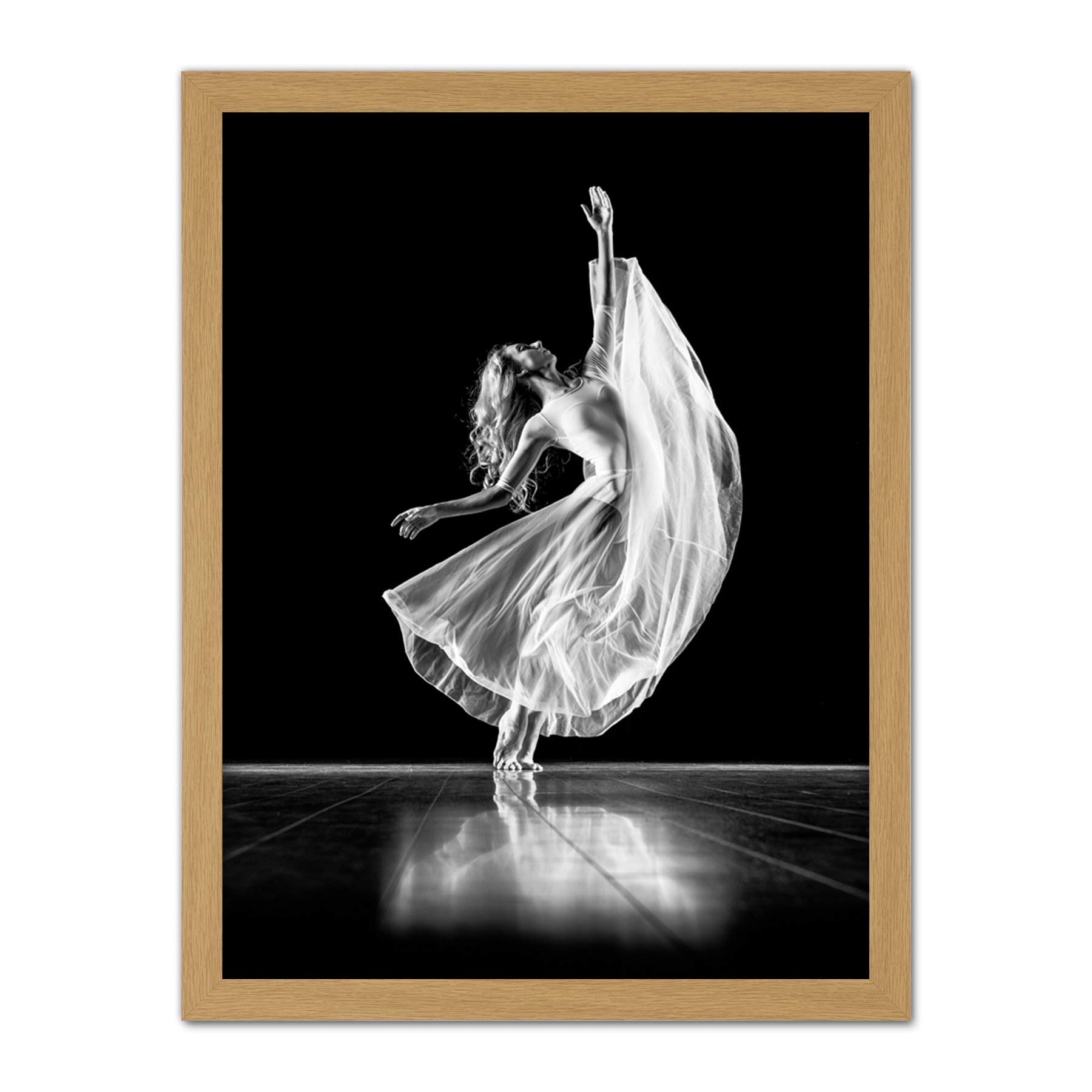 Artery8 Hofmann Ballerina Tarchick Dancing Ballet photo Artwork Framed Wall Art Print 18X24 Inch