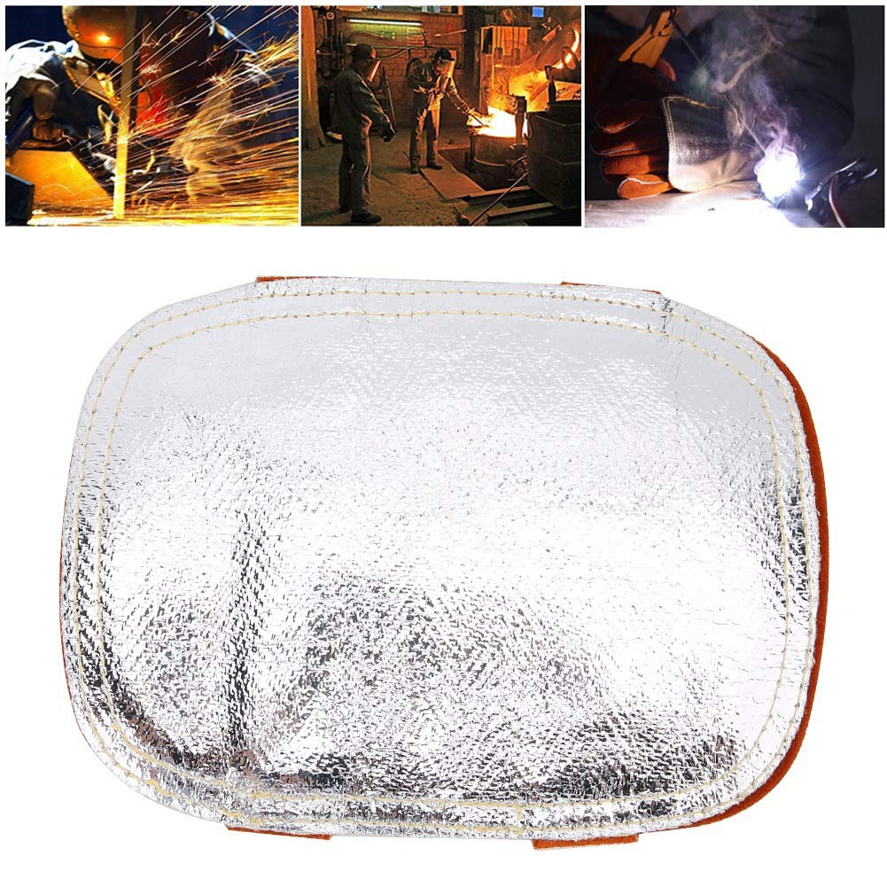 Transferencia de calor Flujoprotector de la mano Protector de la hoja de aluminio reflectante Protector del protector mano a alta temperatura, protector calor Cuero dividido Cuero alumin
