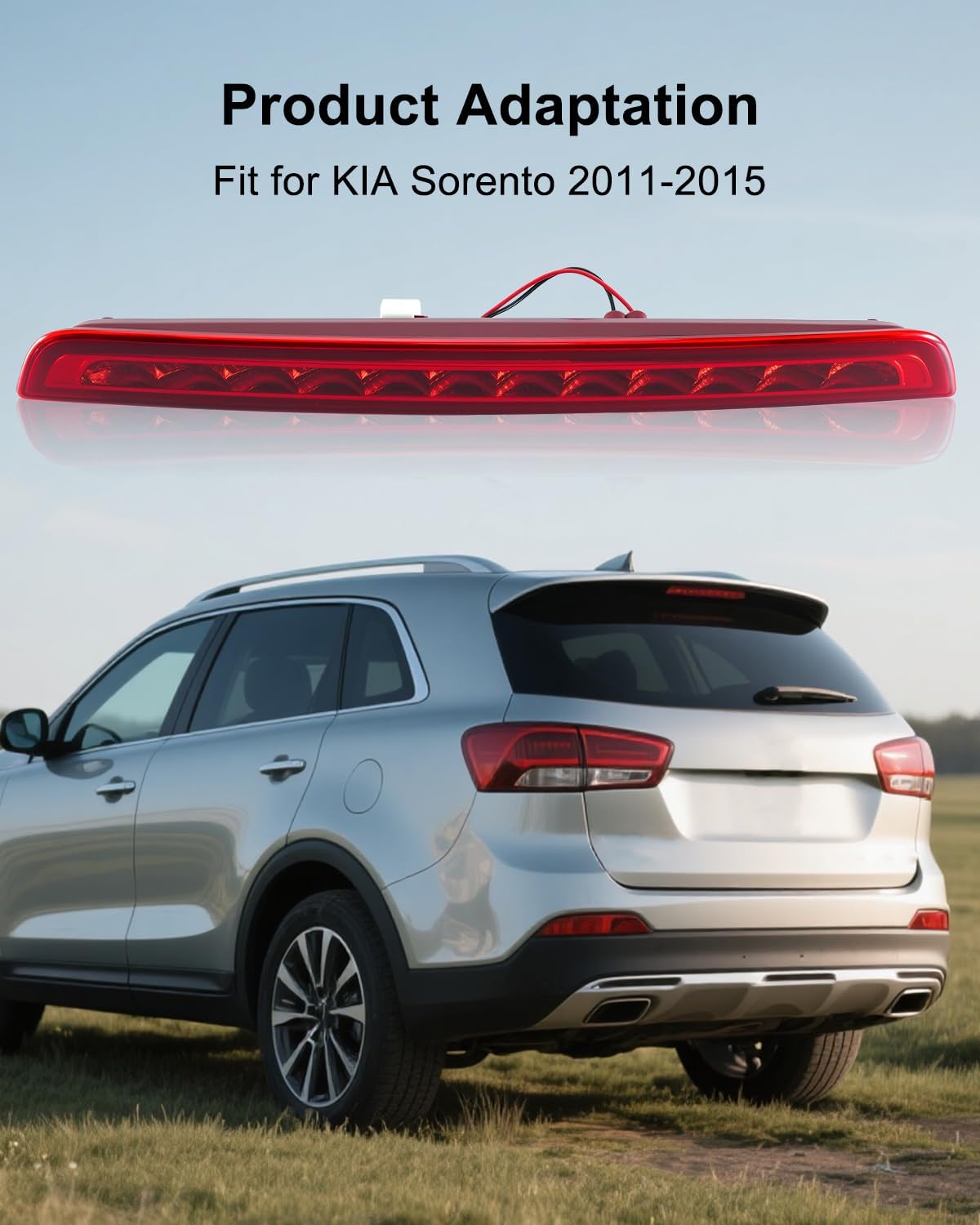 92750-2P000 3rd Third Brake Light Fit for KIA Sorento 2011 2012 2013 2014 2015 High Mount Stop Lamp Replace 927502P000