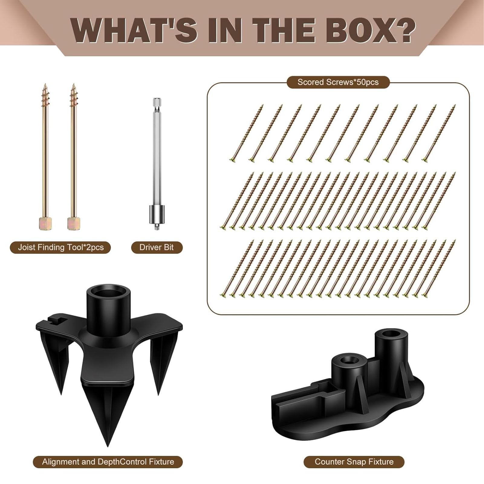 Kit de Reparación de Pisos de Madera No Más Chirridos para Arreglar Pisos Chirriantes Suministros para Proyectos de Carpintería