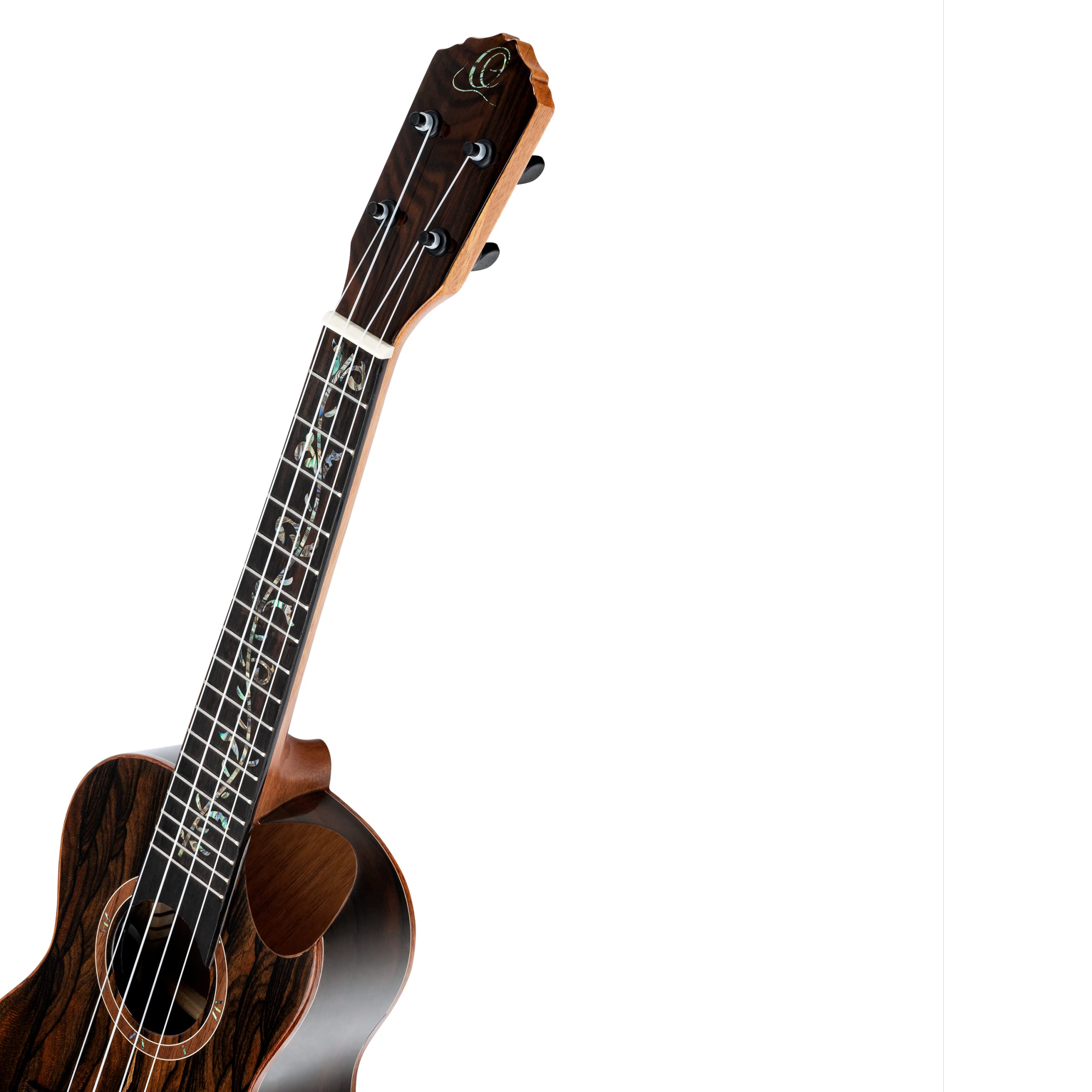 Ortega Guitars Ukulele Concerto Elettro-Acustico – Elite Series – Gig Bag Inclusa – Ziricote, Natural (RUET-ZC)