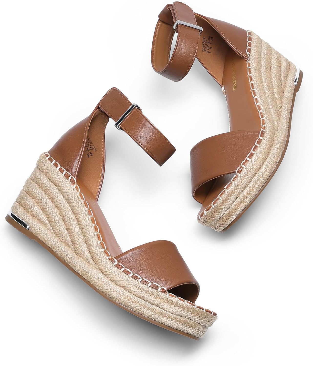 DREAM PAIRS Women's Wedge Sandals Open Toe Espadrilles Sandals Comfortable Dressy Ankle Strap Platform Sandals Suitable for Work Beach Summer Shoes - Image 3