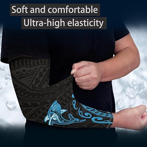 Vista 73 de CLOHOMIN Mangas para brazos, protección solar, mangas de compresión, cubierta de tatuaje para mujeres y hombres, manga deportiva atlética refrescante