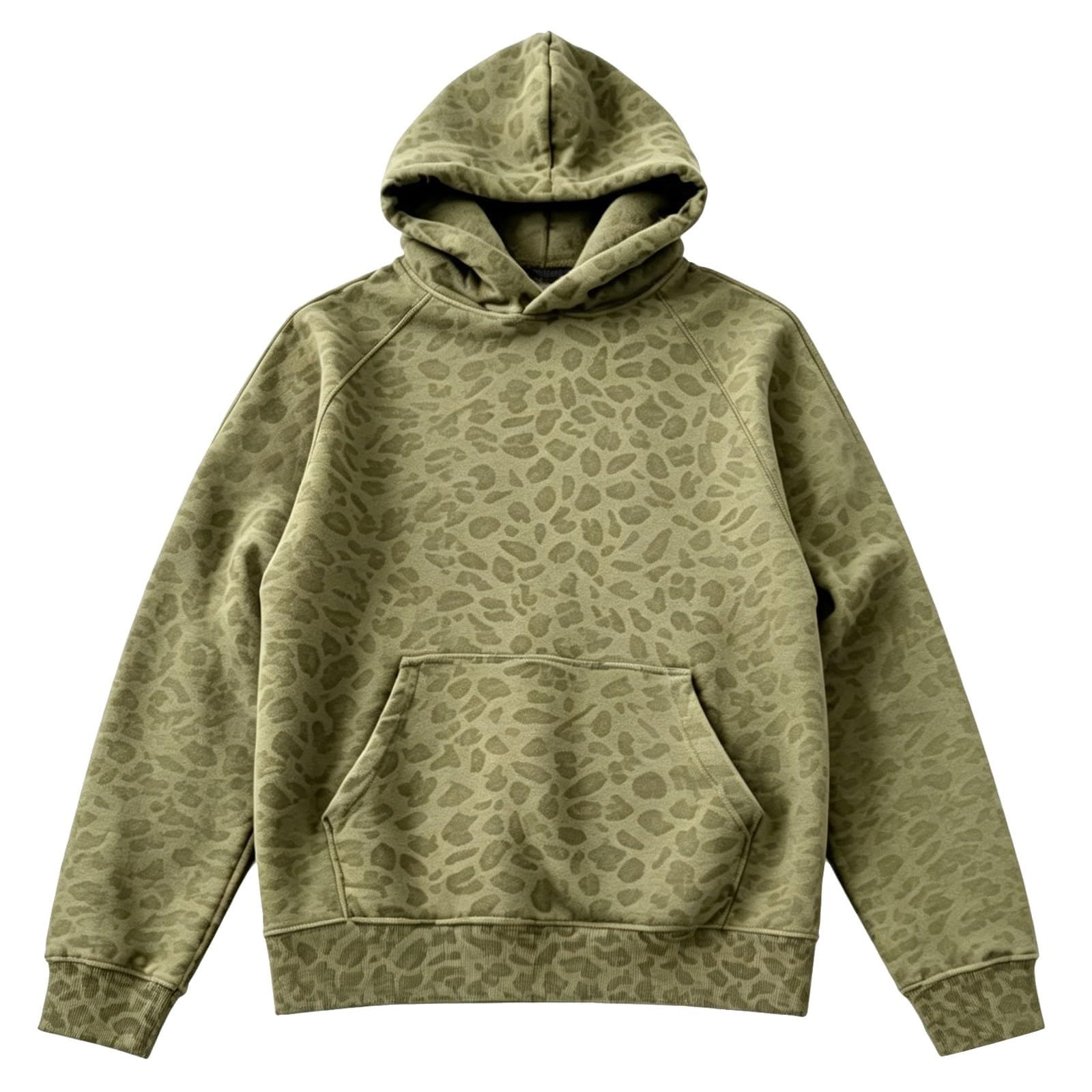 Hoodie Leopardenmuster Damen Oversize Leo Kapuzenpullover Herbst Winter