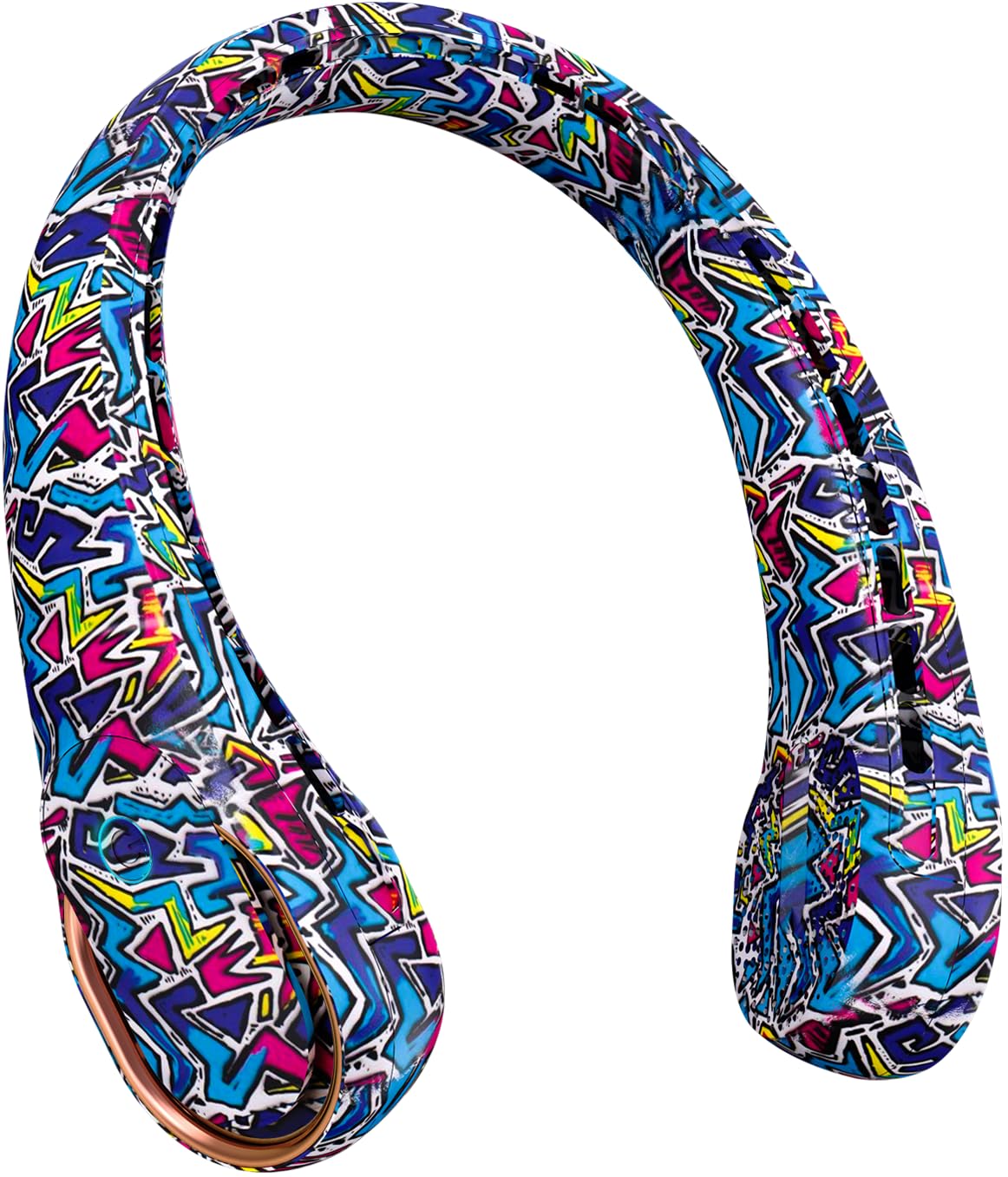 FrSara Bladeless Neck Fans Portable Rechargable, Adjustable, 360° Cooling, Super Quiet, No Blade Fan Design, No Hair Twisting, Even Air Volume On Both Sides, Non-Slip, Short Charging, Long Use Time