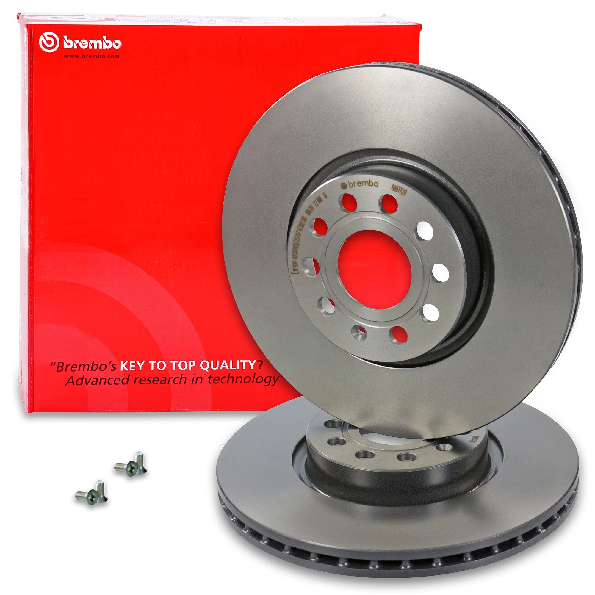 BREMBO Set di freni Coated Disc Line incl. dischi freno anteriori Ø 312 mm ventilati + posteriori Ø 282 mm pieni + pastiglie freno anteriori e posteriori + contatto di usura