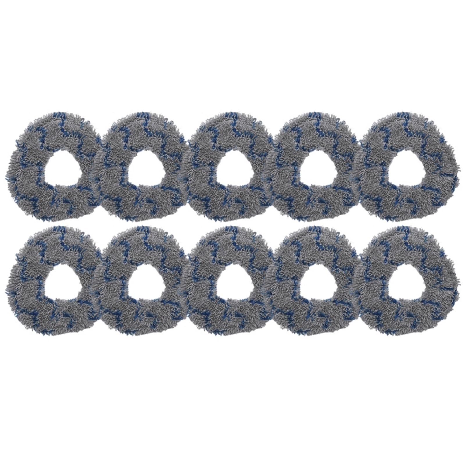 Zestaw nakładek na mop, kompatybilny z Narwal Freo X Ultra/Freo Z Ultra, ściereczki do mopa do odkurzaczy robotycznych, zmywalne wymienne ściereczki(Blue wave 10PCS)