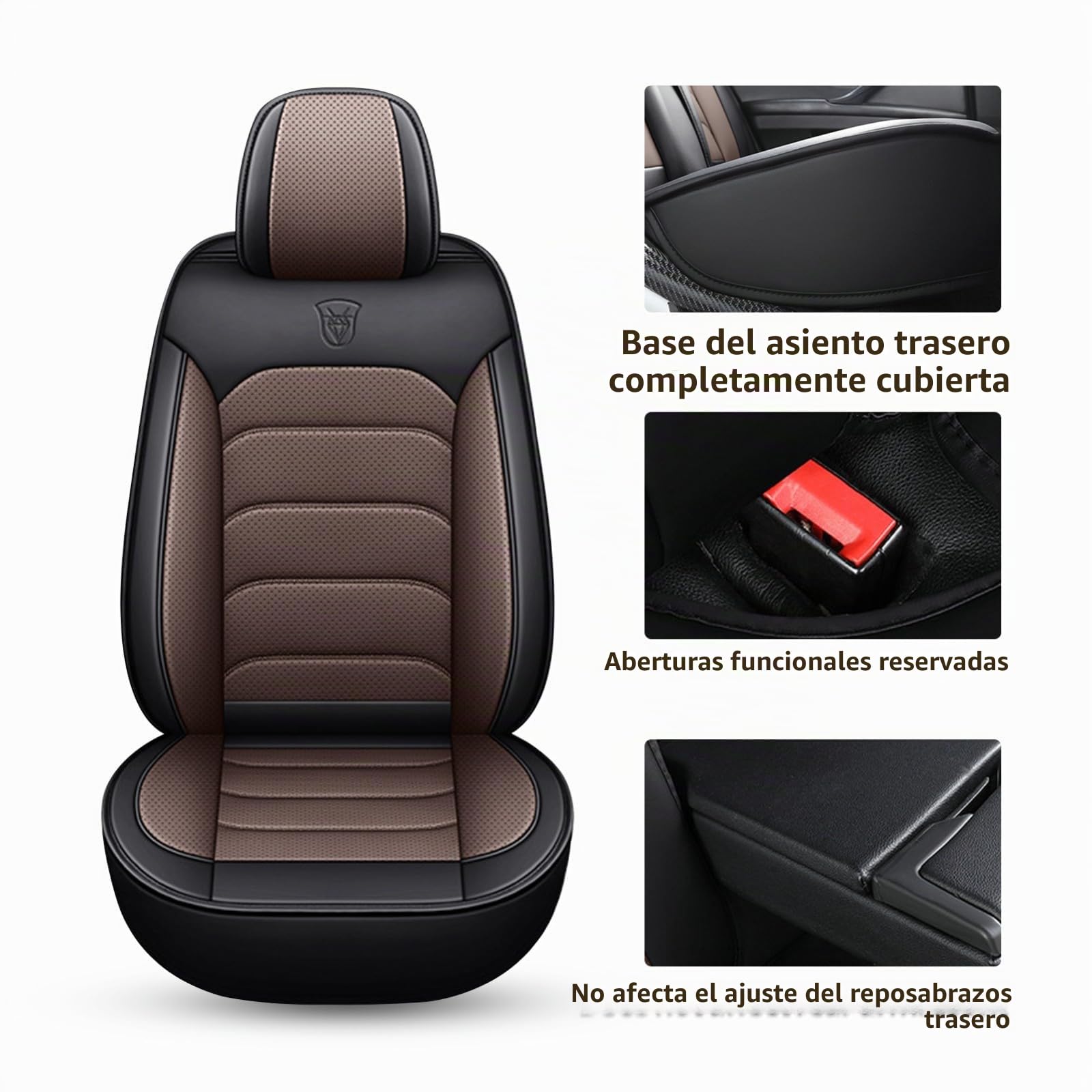 Funda Asiento Coche para Toyota Hilux 2009-2025,Cubre Universal Protector Delantero para Delantero y Trasero,Accesorios de Automóvil(Negro)