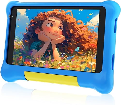 Miniatura 1 de URAO Tablet para niños, Android Kids Tablet de 7 pulgadas Quad-Core con funda, tarjeta TF de 32 GB 128 GB expandible para niños pequeños, control