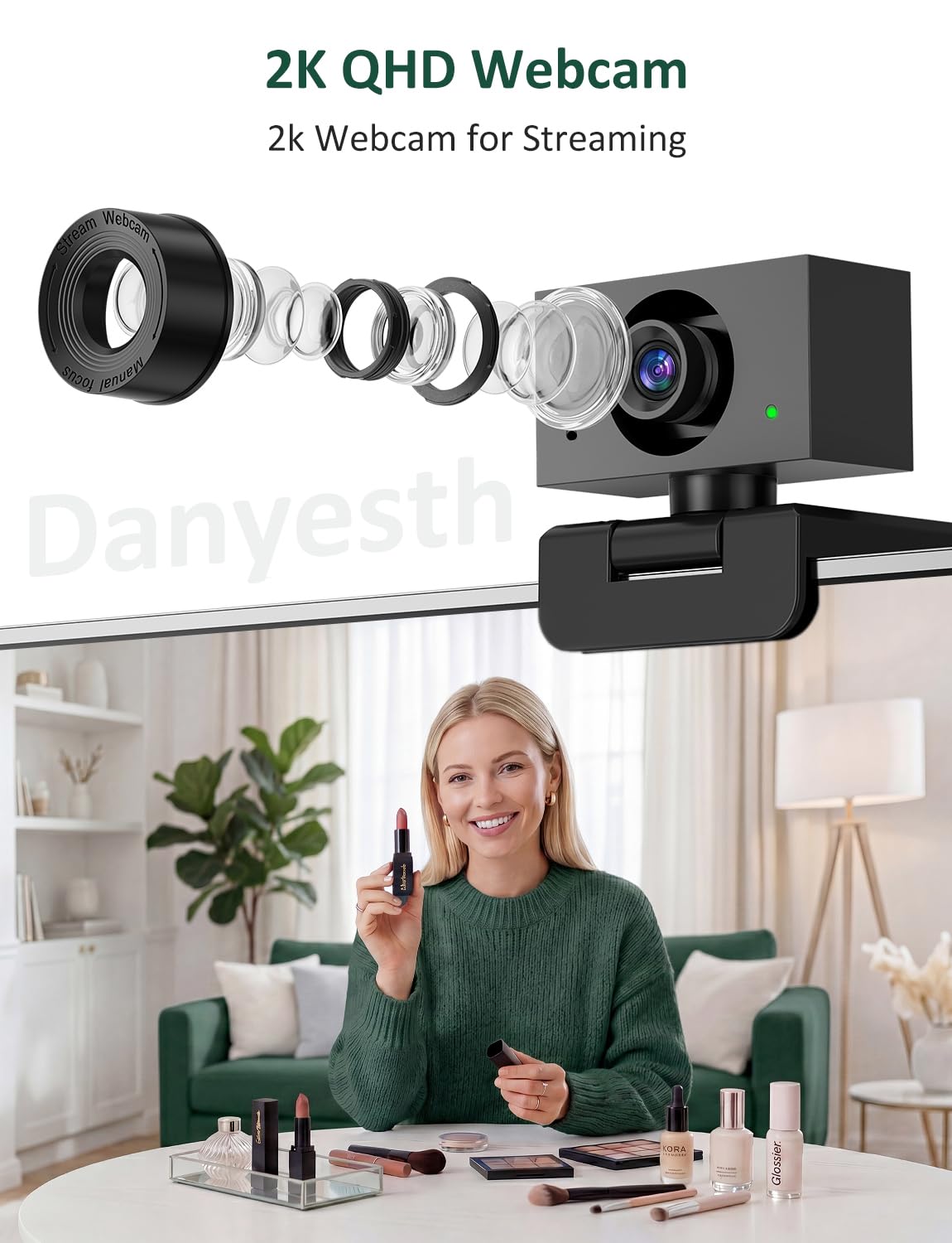 Webcam per PC, 1080 Streaming Camera