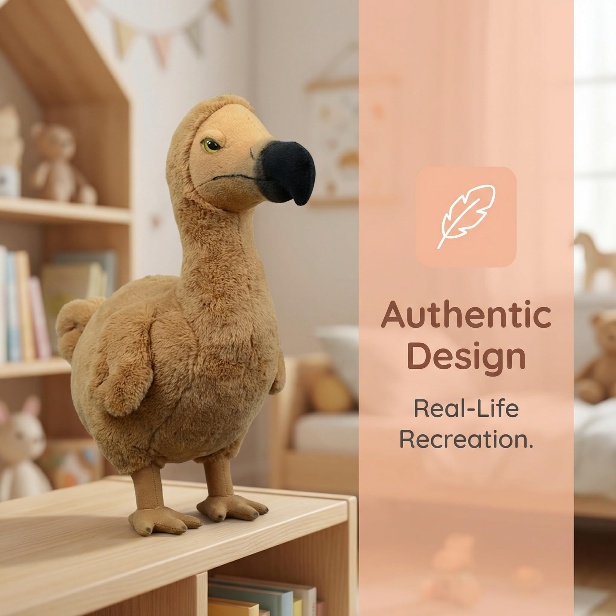 置物 dododo123 ZHONGXIN MADE Dodo Plush Toy - Lifelike Dodo Bird Stuffed Animals
