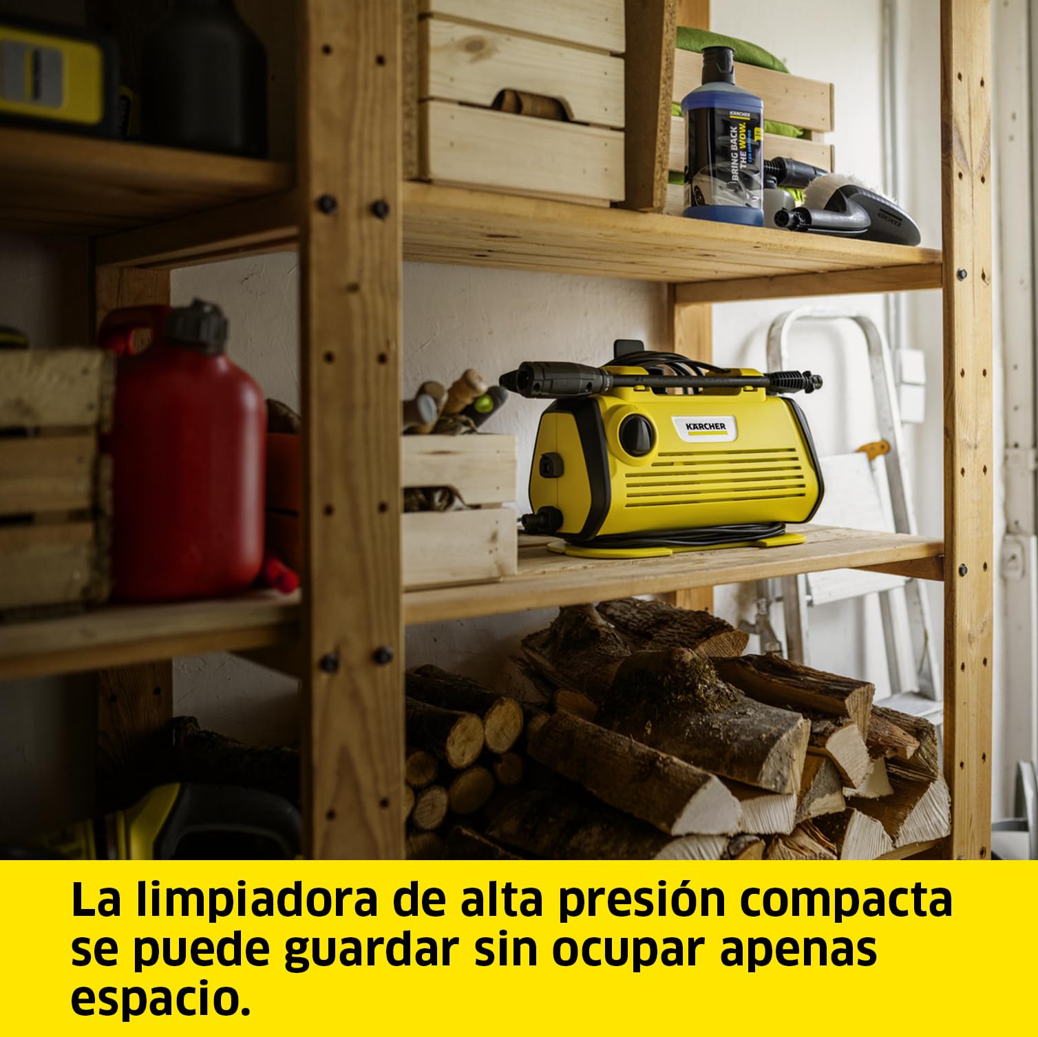 Kärcher Hidrolimpiadora K 3 Horizontal Plus Home, presión: 120 bar, caudal: 380 l/h, rendimiento: 25 m²/h, filtro agua, 6,1kg, pistola y manguera de alta presión, boquilla turbo, lanza, kit para hogar