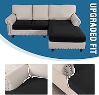 Vista 537 de H.VERSAILTEX 2025 New Sectional Couch Covers 8 Pieces Stretch Sofa Covers for Sectional Sofa Set Separate L Shaped Couch Cover for Both Left/Right