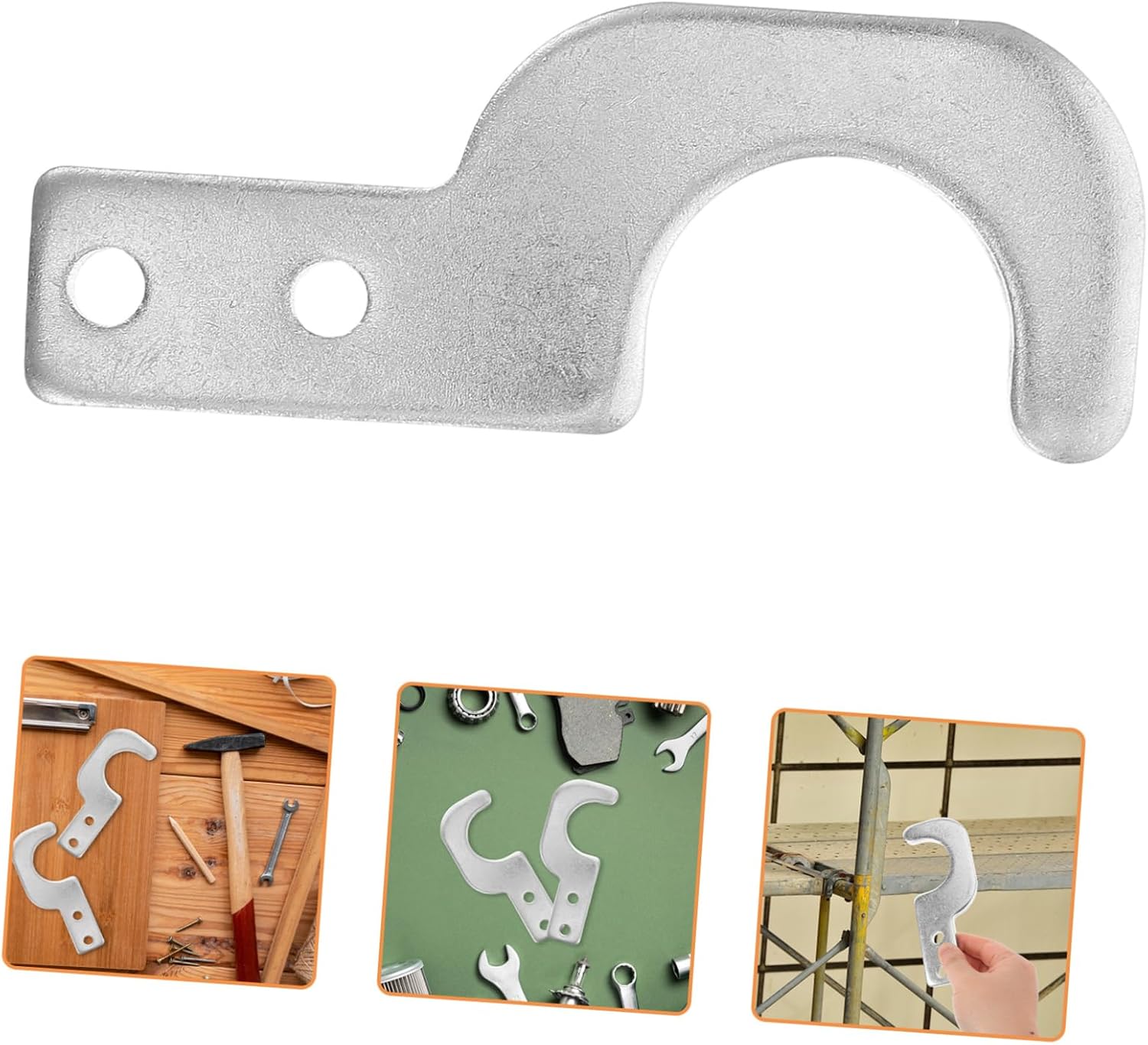 Cabilock Heavy Duty Scaffold Board Hooks with Locking Design 2Pcs Scaffold Step Clamps for Secure Platform Support Compatible with Various Scaffolding Systems